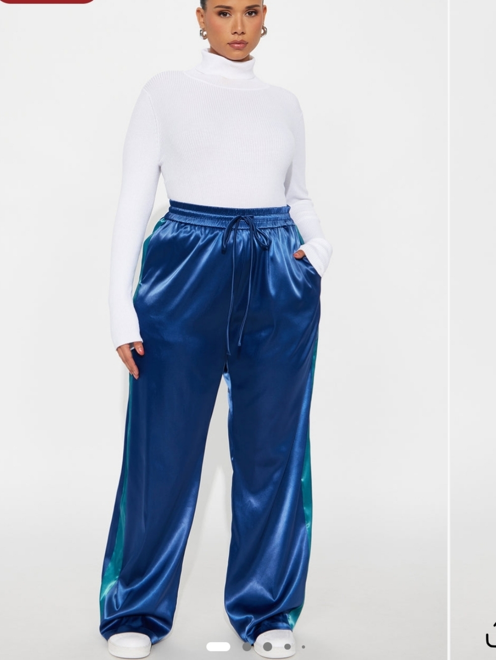 Fashion Nova Royal Blue Track Pants
